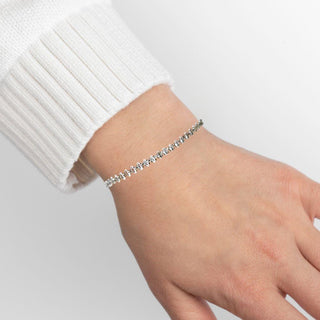 925 Sterling Silver Bridal Jewelry Cubic Zircon Zirconia Crystal Bracelet Bangle