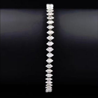 925 Sterling Silver Bridal Jewelry Cubic Zircon Zirconia Crystal Bracelet Bangle