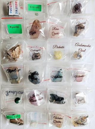 Gemstone Advent Calendar 23 Gems + Pendulum + Chart Unique Xmas Gifts