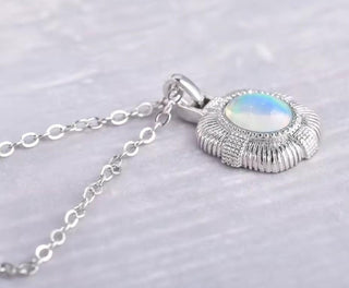 Solid Opal Pendant Royal Australian Genuine Gems Silver RRP$160