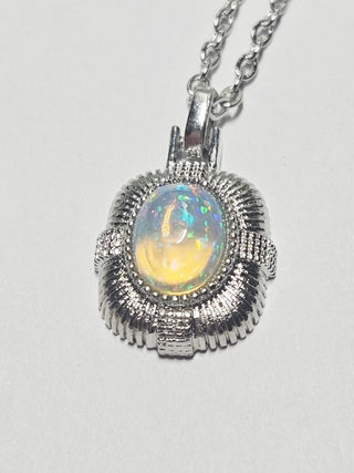 Solid Opal Pendant Royal Australian Genuine Gems Silver RRP$160