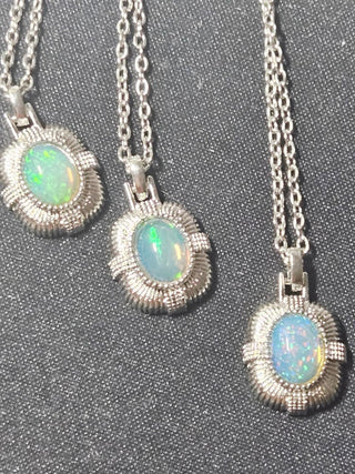 Solid Opal Pendant Royal Australian Genuine Gems Silver RRP$160