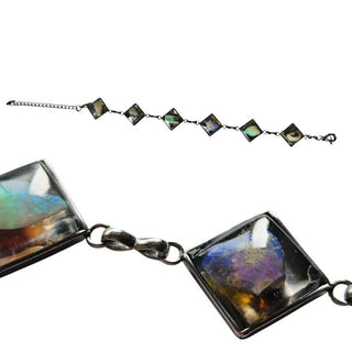 Opal & Resin 6 stones Bracelet Adjustable Australian Genuine Natural Jewellery