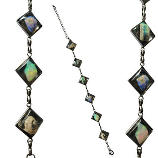 Opal & Resin 6 stones Bracelet Adjustable Australian Genuine Natural Jewellery