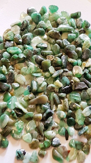 Emerald Tumbled Stones 20 Pack Genuine Natural Crystals Healing Gemstones