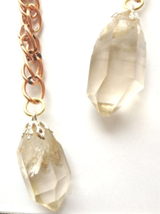 1 x QUARTZ, HERKIMER DIAMOND, LAPIS LAZULI or CHRYSOCOLLA GEMSTONE PENDULUM New