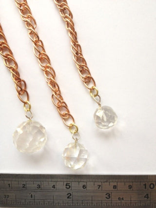 1 x QUARTZ, HERKIMER DIAMOND, LAPIS LAZULI or CHRYSOCOLLA GEMSTONE PENDULUM New