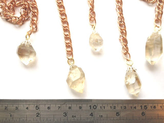 1 x QUARTZ, HERKIMER DIAMOND, LAPIS LAZULI or CHRYSOCOLLA GEMSTONE PENDULUM New