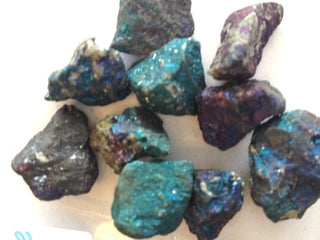 Peacock Ore Chalcopyrite Specimens 10 or 20 Pieces Iridescent Crystal Mineral