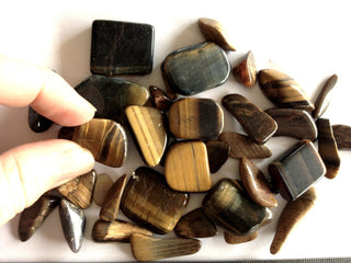 Tiger Eye Tumbled Polished Gemstones 100g Natural Golden Brown Crystal Healing