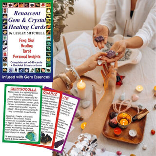 GEM CRYSTAL HEALING DESCRIPTION CARDS Tarot Healing Inspiration Deck