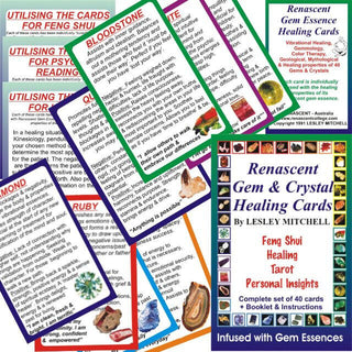 GEM CRYSTAL HEALING DESCRIPTION CARDS Tarot Healing Inspiration Deck