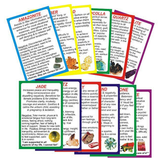 GEM CRYSTAL HEALING DESCRIPTION CARDS Tarot Healing Inspiration Deck