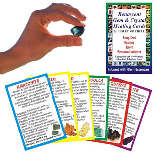 GEM CRYSTAL HEALING DESCRIPTION CARDS Tarot Healing Inspiration Deck
