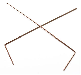 Pure Copper Dowsing Rods Set 2 — Geomancy Divining Instructions Included