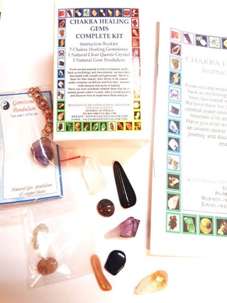 7 Chakra Healing Kit with Pendulum, Crystals & Guidebook A Beautiful Introduction to Crystal Healing & Chakra Balancing