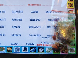 DIY Gem Identification Kit Card 20 Stones Crystals Educational Collectors Gift