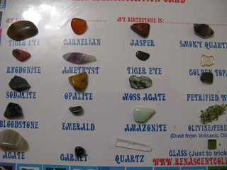 DIY Gem Identification Kit Card 20 Stones Crystals Educational Collectors Gift