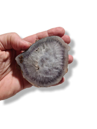 Amethyst Quartz Half Geode Crystal Gemstone Unique Solid From Aust' 200gm G2