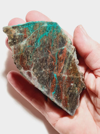Native Malachite Chrysocolla Plate 140gm Amazing Colours Rare Gemstone G2