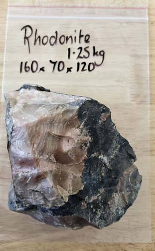 Huge Chunk Rhodonite/Pink Jasper 1.25kgs Australian Natural Genuine G1