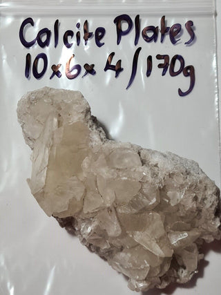 Calcite Plates Specimen 10x6x4cm 170gm Perfect crystals Genuine Natural G2