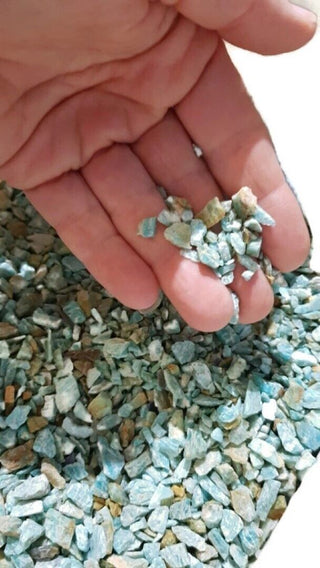 Amazonite gem Chips  4-10mm 100gms Genuine Gems Gemstone Australian Real