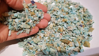 Amazonite gem Chips  4-10mm 100gms Genuine Gems Gemstone Australian Real