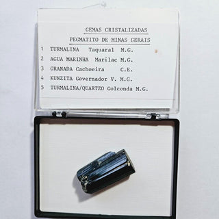 Indicolite Blue-Green Chromium Tourmaline Natural Crystal Specimen Genuine • Gem Quality • Rare Collector's Piece • 21g / 105ct G5