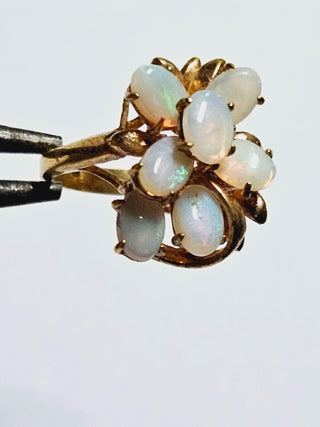 Natural Solid Opal Ring Genuine Australian Opal Silver Setting Showroom Clearance you choose style RRP$980+