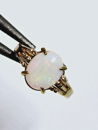 Natural Solid Opal Ring Genuine Australian Opal Silver Setting Showroom Clearance you choose style RRP$980+
