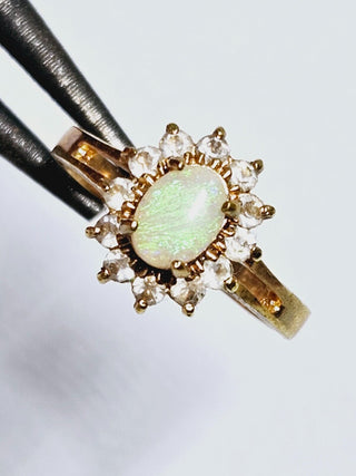 Natural Solid Opal Ring Genuine Australian Opal Silver Setting Showroom Clearance you choose style RRP$980+