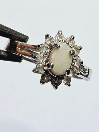 Natural Solid Opal Ring Genuine Australian Opal Silver Setting Showroom Clearance you choose style RRP$980+