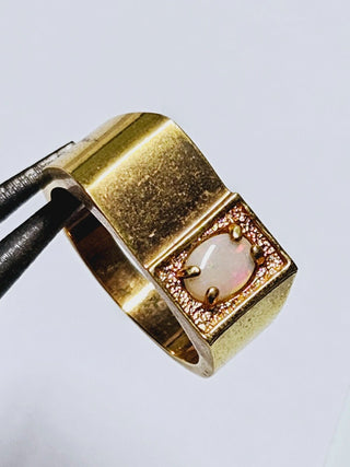 Natural Solid Opal Ring Genuine Australian Opal Silver Setting Showroom Clearance you choose style RRP$980+