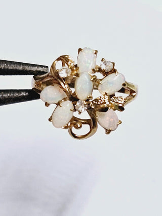 Natural Solid Opal Ring Genuine Australian Opal Silver Setting Showroom Clearance you choose style RRP$980+
