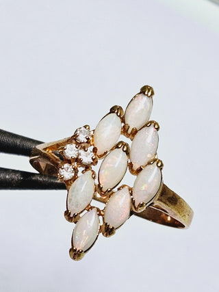 Natural Solid Opal Ring Genuine Australian Opal Silver Setting Showroom Clearance you choose style RRP$980+