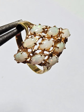 Natural Solid Opal Ring Genuine Australian Opal Silver Setting Showroom Clearance you choose style RRP$980+