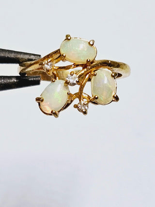 Natural Solid Opal Ring Genuine Australian Opal Silver Setting Showroom Clearance you choose style RRP$980+
