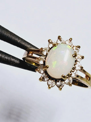 Natural Solid Opal Ring Genuine Australian Opal Silver Setting Showroom Clearance you choose style RRP$980+