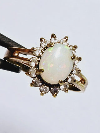 Natural Solid Opal Ring Genuine Australian Opal Silver Setting Showroom Clearance you choose style RRP$980+
