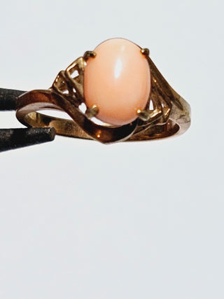 Genuine Natural Coral Ring Pink Black Silver Setting Showroom Clearance you choose style RRP$390