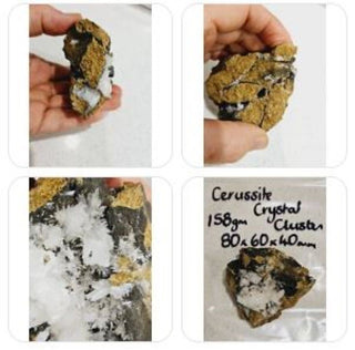 Cerussite Crystal Cluster 158gm Amazing Needle Crystals Genuine Gems Gemstone H1