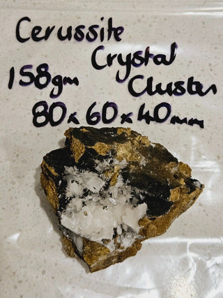 Cerussite Crystal Cluster 158gm Amazing Needle Crystals Genuine Gems Gemstone H1