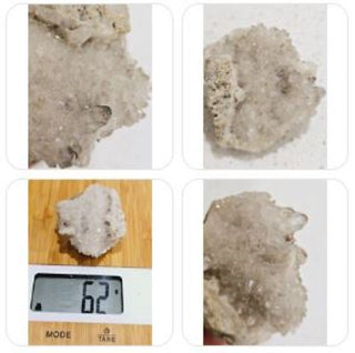 Elestial Quartz / Smoky Quartz Crystal Cluster Genuine Gems Gemstone 62gm H1
