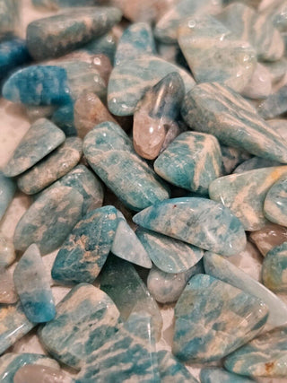 Tumbled Chips Amazonite Natural Not treated Genuine Gems Gemstone You get all H1