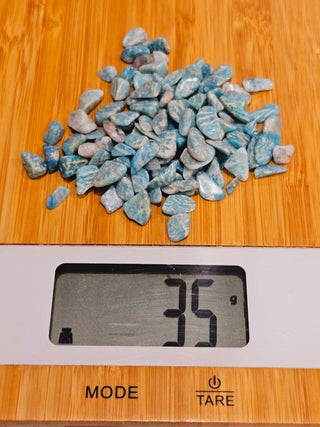 Tumbled Chips Amazonite Natural Not treated Genuine Gems Gemstone You get all H1