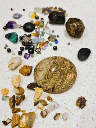 Genuine Gems Gemstone Beads & Tumbles Unakite You Get all! 61gms Bundle Opal H1