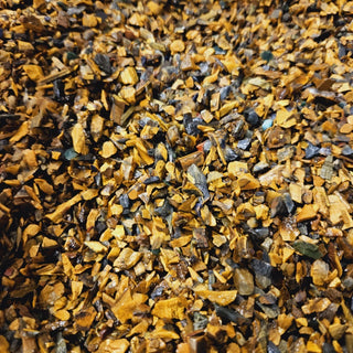 TIGER EYE GEM CRYSTALS Natural Genuine Rough Chips Tiny beautiful colours gems
