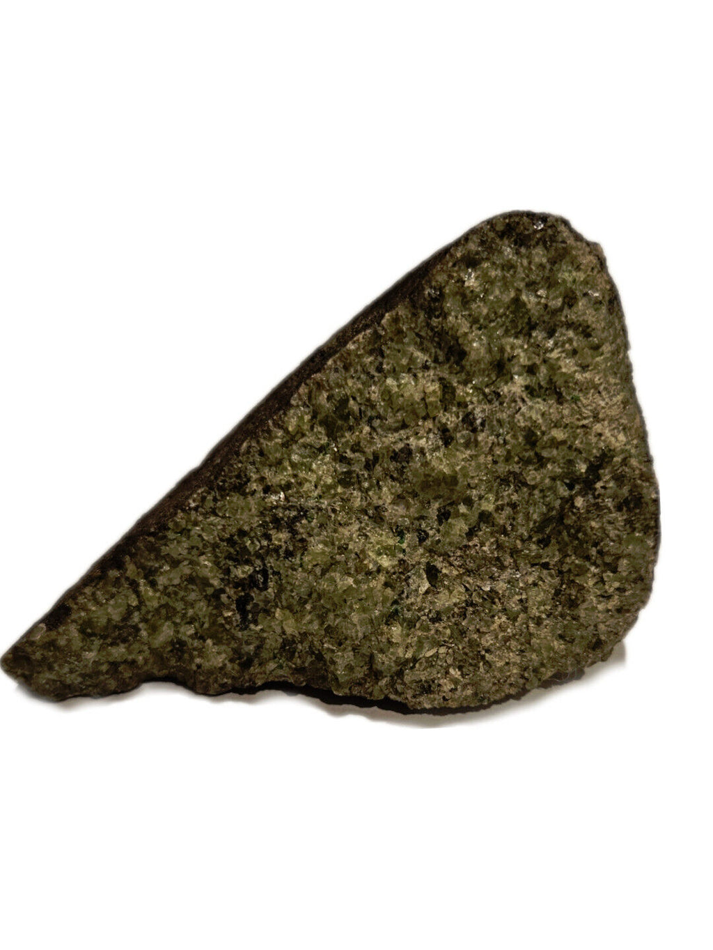 Olivine Bomb Peridot Crystals Geode 463gms Genuine Gems Gemstone Basalt Lava G6