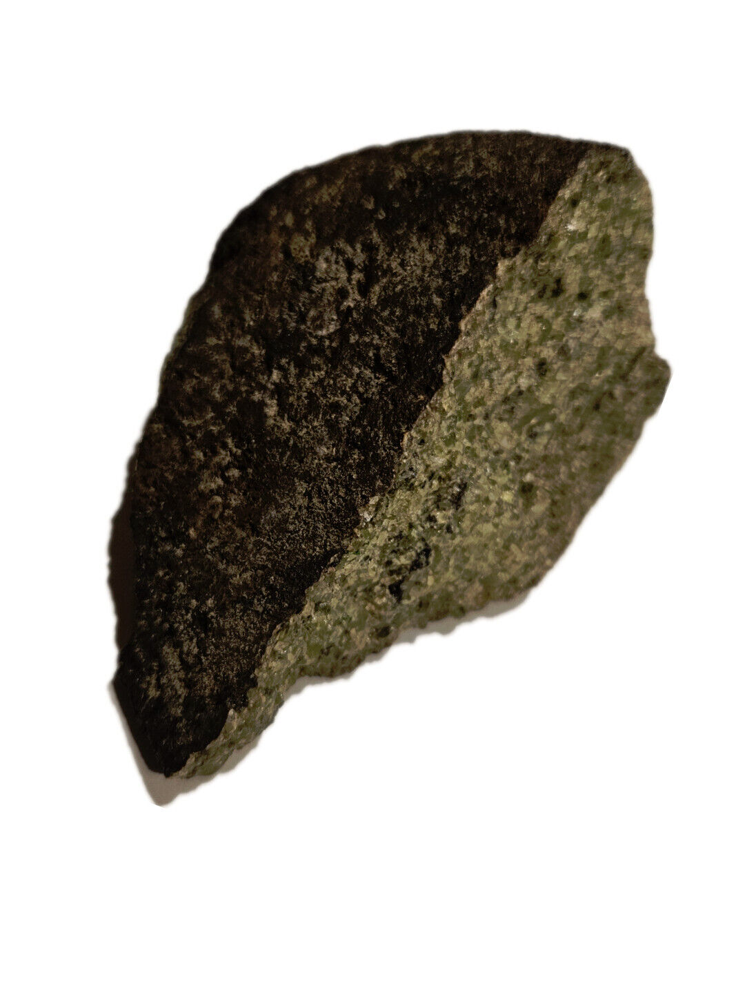 Olivine Bomb Peridot Crystals Geode 463gms Genuine Gems Gemstone Basalt Lava G6